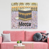 Mekka Saudi-Arabië De heiligste stad van de islam, Canvas Afdruk (Insitu (Woonkamer))