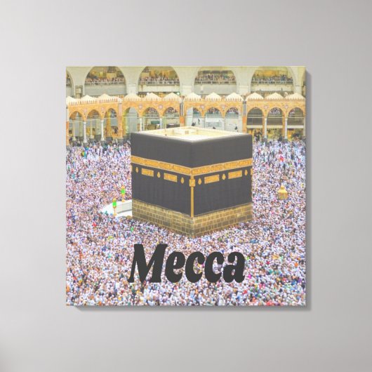Mekka Saudi-Arabië De heiligste stad van de islam, Canvas Afdruk (Voorkant)