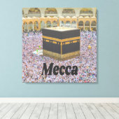 Mekka Saudi-Arabië De heiligste stad van de islam, Canvas Afdruk (Insitu (Houten vloer))