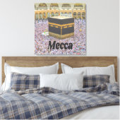 Mekka Saudi-Arabië De heiligste stad van de islam, Canvas Afdruk (Insitu (Slaapkamer))
