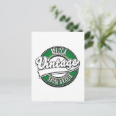 Mekka saudi arabië vintage logo briefkaart (Staand voorkant)