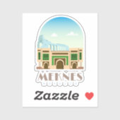 Meknes city morocco Skyline Sticker (Vel)