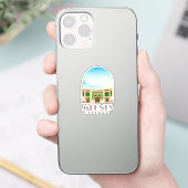 Meknes city morocco Skyline Sticker (Telefoon)