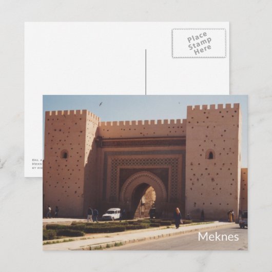 Meknes - Marokko Briefkaart (Voorkant / Achterkant)