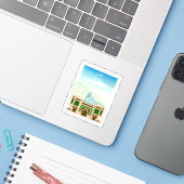Meknes Marokko Postzegel Reizen Sticker (Laptop met iPhone)