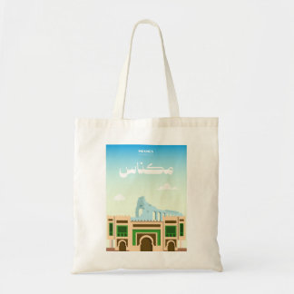 Meknes Morocco Tote – Artistic City Illustration Tote Bag