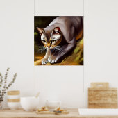 Mekong Bobtail Cat Poster (Keuken)