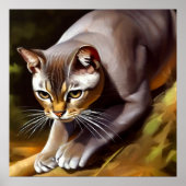 Mekong Bobtail Cat Poster (Voorkant)