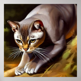 Mekong Bobtail Cat Poster