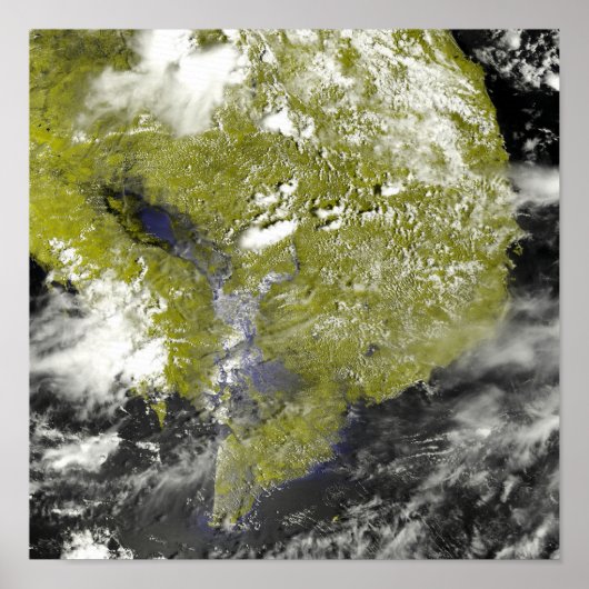 Mekong Delta en de Tonle Sap Poster (Voorkant)