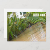 Mekong Delta rivier in Vietnam Briefkaart (Voorkant / Achterkant)