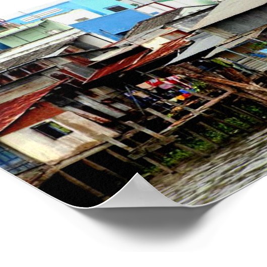 Mekong River Houses Poster (Hoek)