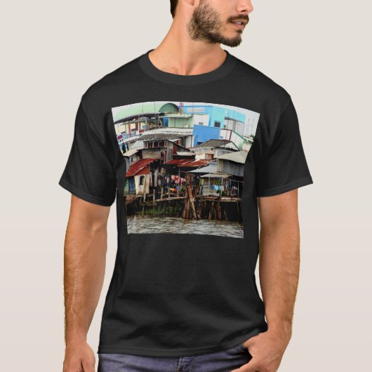 Mekong River Houses T-shirt (Voorkant)