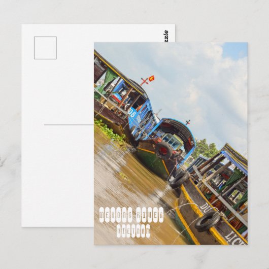 Mekong River in Vietnam Briefkaart (Voorkant / Achterkant)