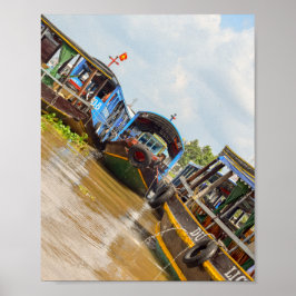 Mekong River in Vietnam Poster
