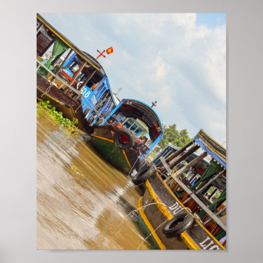 Mekong River in Vietnam Poster (Voorkant)