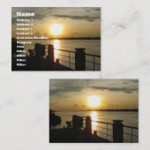 Mekong River Sunset ... Nong Khai, Isaan, Thailand Visitekaartje (Voorkant / Achterkant)