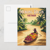 Mekong rivier Vietnam Briefkaart (Voorkant / Achterkant)