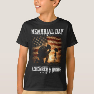 Mel Day Usa Vlag Herinneren Eer Patriot Mannen Vro T-shirt