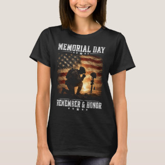 Mel Day Usa Vlag Herinneren Eer Patriot Mannen Vro T-shirt