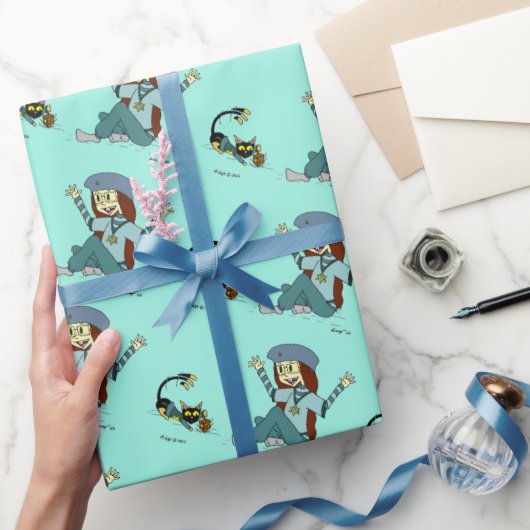 Mel de kat en Maizy Chanoeka Wrapping Papier (Geschenken)