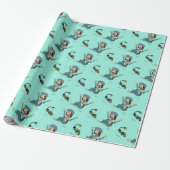 Mel de kat en Maizy Chanoeka Wrapping Papier (Uitgerold)