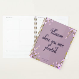 Mel Mae Schmidt Stationery mauve Blumenmuster Planner