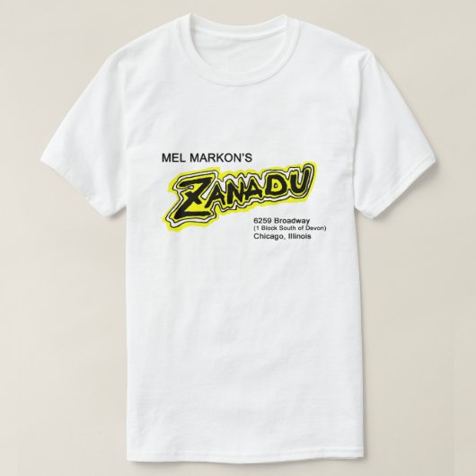 Mel Markon's, Zanadu, Chicago, Illinois T-shirt (Design voorkant)