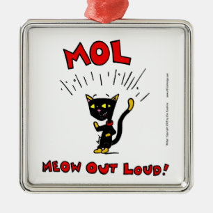 Mel "MOL: LOUD"-versiering Metalen Ornament