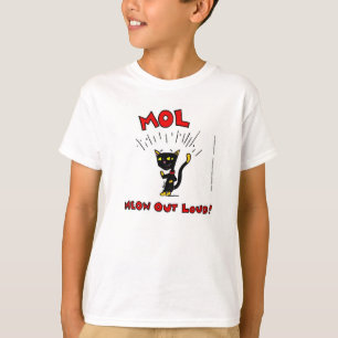 Mel MOL: MEOW LOUD! Kinder basis T-shirt