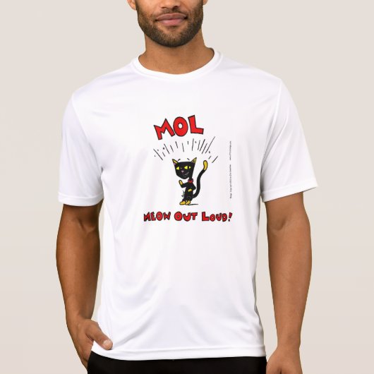 Mel MOL: MEOW LOUD! Mannen prestaties T-shirt (Voorkant)