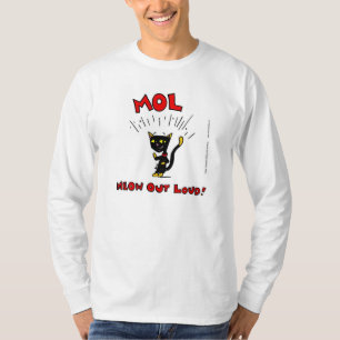 Mel MOL: MEOW LOUD! Mannen T-Shirt met lang Sleeve