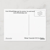 Mel "MOL: MEOW OUT LOUD"-Briefkaart Briefkaart (Achterkant)