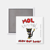 Mel "MOL: MEOW OUT LOUD" Magneet (Voorkant / Achterkant)