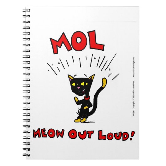 Mel "MOL: MEOW OUT LOUD"-Notitieboek Notitieboek (Voorkant)