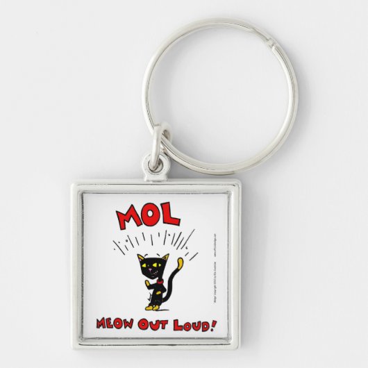 Mel "MOL: MEOW OUT LOUD"-Sleutelhanger Sleutelhanger (Voorkant)