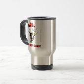 Mel "MOL: MEOW OUT LOUD" Travel Mug Reisbeker (Voorkant links)