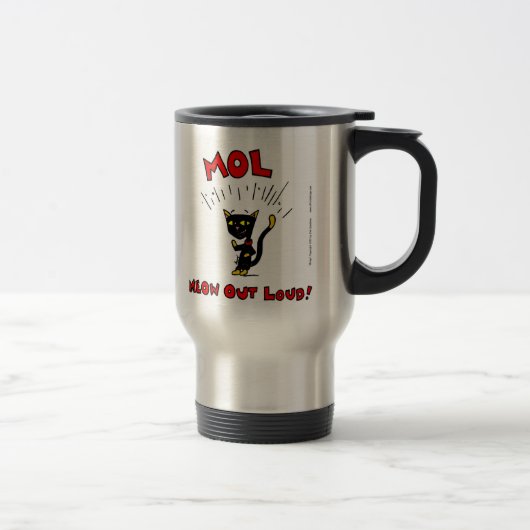 Mel "MOL: MEOW OUT LOUD" Travel Mug Reisbeker (Rechts)