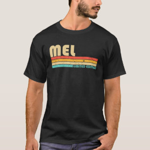MEL Naam Gepersonaliseerde Funny Retro Verjaardag T-shirt