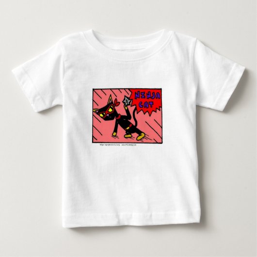 Mel NINJA CAT Baby T-shirt (Voorkant)