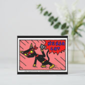 Mel "NINJA CAT"-Briefkaart Briefkaart (Staand voorkant)