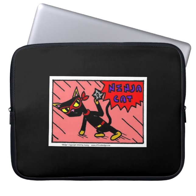 Mel NINJA CAT-laptophoes Laptop Sleeve (Voorkant)