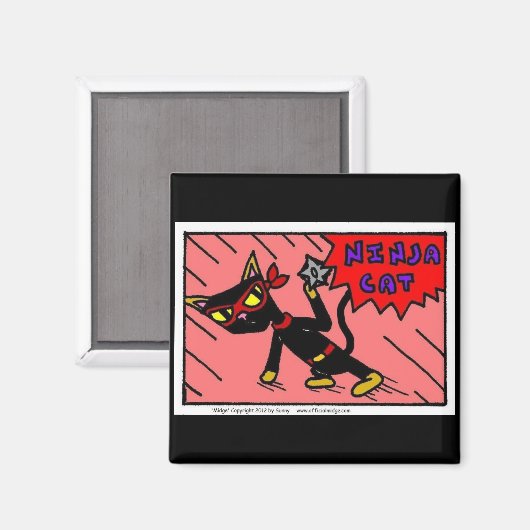 Mel NINJA CAT Magnet (Voorkant / Achterkant)