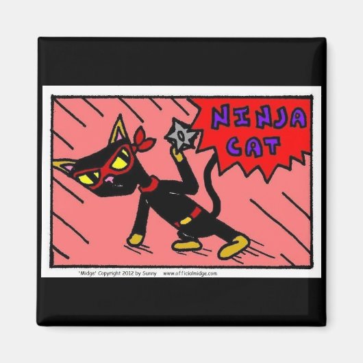 Mel NINJA CAT Magnet (Voorkant)