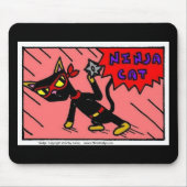 Mel NINJA CAT Mousepad Muismat (Voorkant)