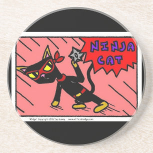 Mel NINJA CAT-Onderzetter Zandsteen Onderzetter