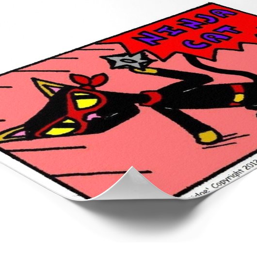 Mel NINJA CAT Print (Hoek)