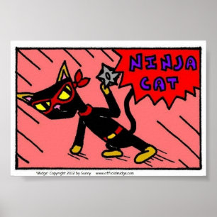 Mel NINJA CAT Print