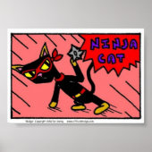 Mel NINJA CAT Print (Voorkant)
