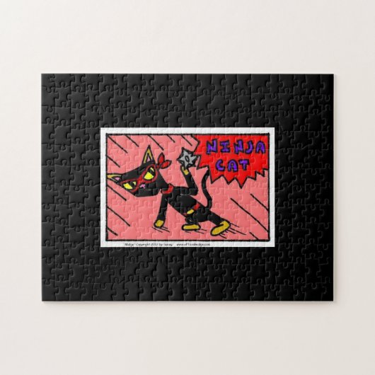 Mel NINJA CAT Puzzle Legpuzzel (Horizontaal)